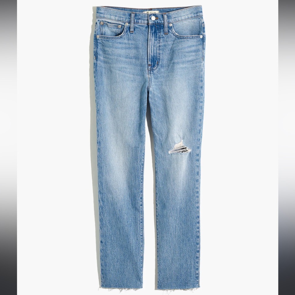 Madewell the perfect vintage crop jeans raw hem size 26 AJ190